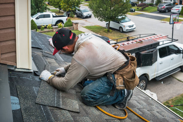 Professional Roof Inspection technician working in Mashantucket, CT
